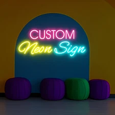 Custom Acrylic Neon Sign – Tailored LED Wall Décor for Homes, Businesses, Events