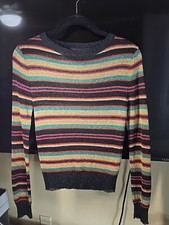 Vintage Outlander Womens Lightweight Metallic Sweater, Size L