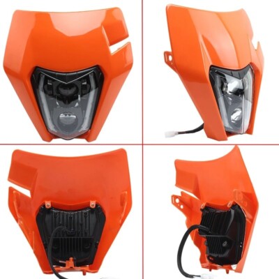 For KTM 690 690R 150 250 300 350 450 500 XCW EXC SMC LED Headlight