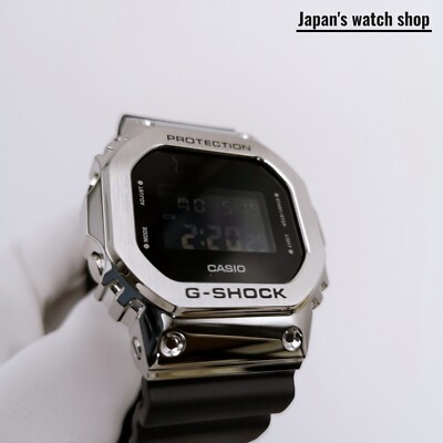 CASIO G-SHOCK GM-5600U-1JF Black Metal Bezel Men's Watch New in