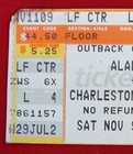 2002 ALAN JACKSON CHARLESTON CIVIC CENTER TICKET STUB- 11-9-2002 — photo 3