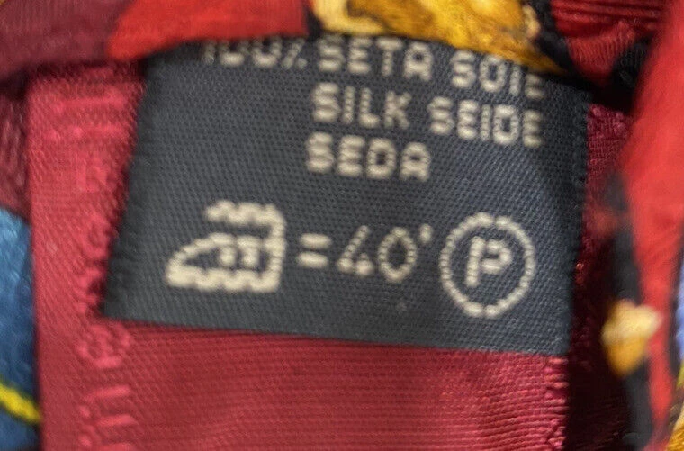 Corbata Ermenegildo Zegna Para Hombre 100% Seda Hecha a Mano Diseño Floral Exclusivo Foto 4 de 4