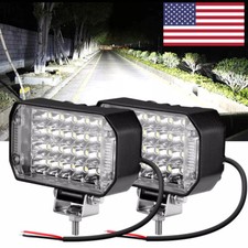 2pcs 4inch 800w Led Work Lights Bar Spot Pods Fog Lamp Offroad Driving Truck Atv 2pcs 4inch 800w Led Work Lights Bar Spot Pods Fog Lamp Offroad Driving Truck Atv