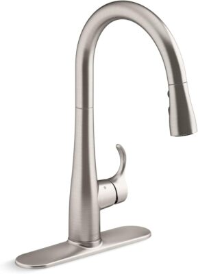  KOHLER K-22036-VS Simplice Touchless Pull Down Kitchen Faucet In Stainless