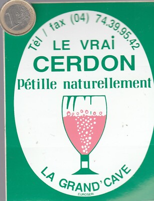 Sticker C13. drinks. CERDON. La Grand cave