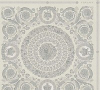 Vinyltapete Versace Home 4 Floral Kacheln Grau Metallic 370555 (13,07€/1Qm)