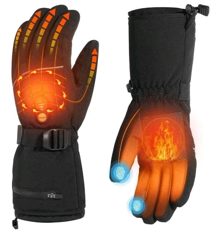 Heated Gloves for Women Men,7.4V Rechargeable Heated Gloves with Touchscreen,...