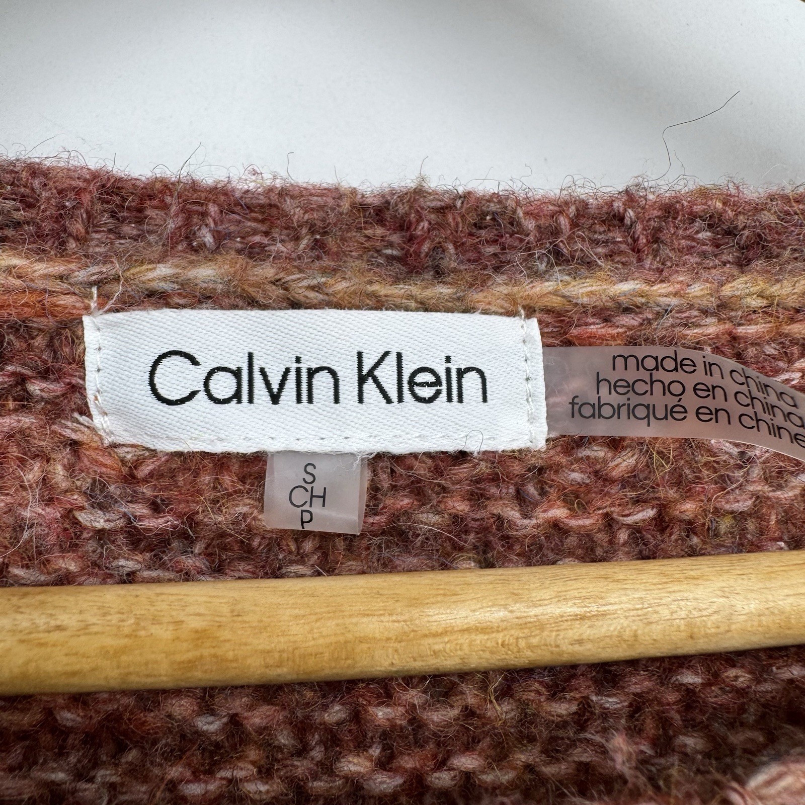 Calvin Klein Space Dye Ombré Sweater Women’s Size Small Long Sleeve Pullover thumbnail 3