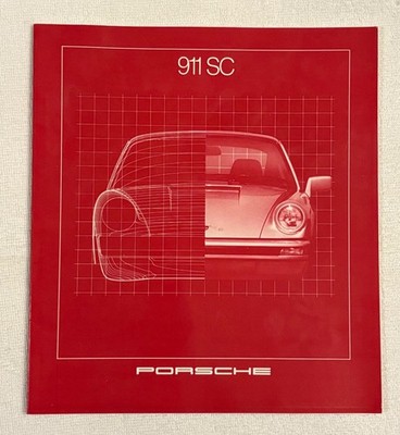 1981 Porsche 911 SC Product Catalog Automobile Sale Brochure Data Specifications