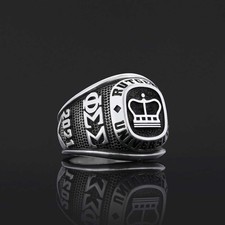 Rutgers University Ring, Handmade University Graduation Ring, Class Ring, High S