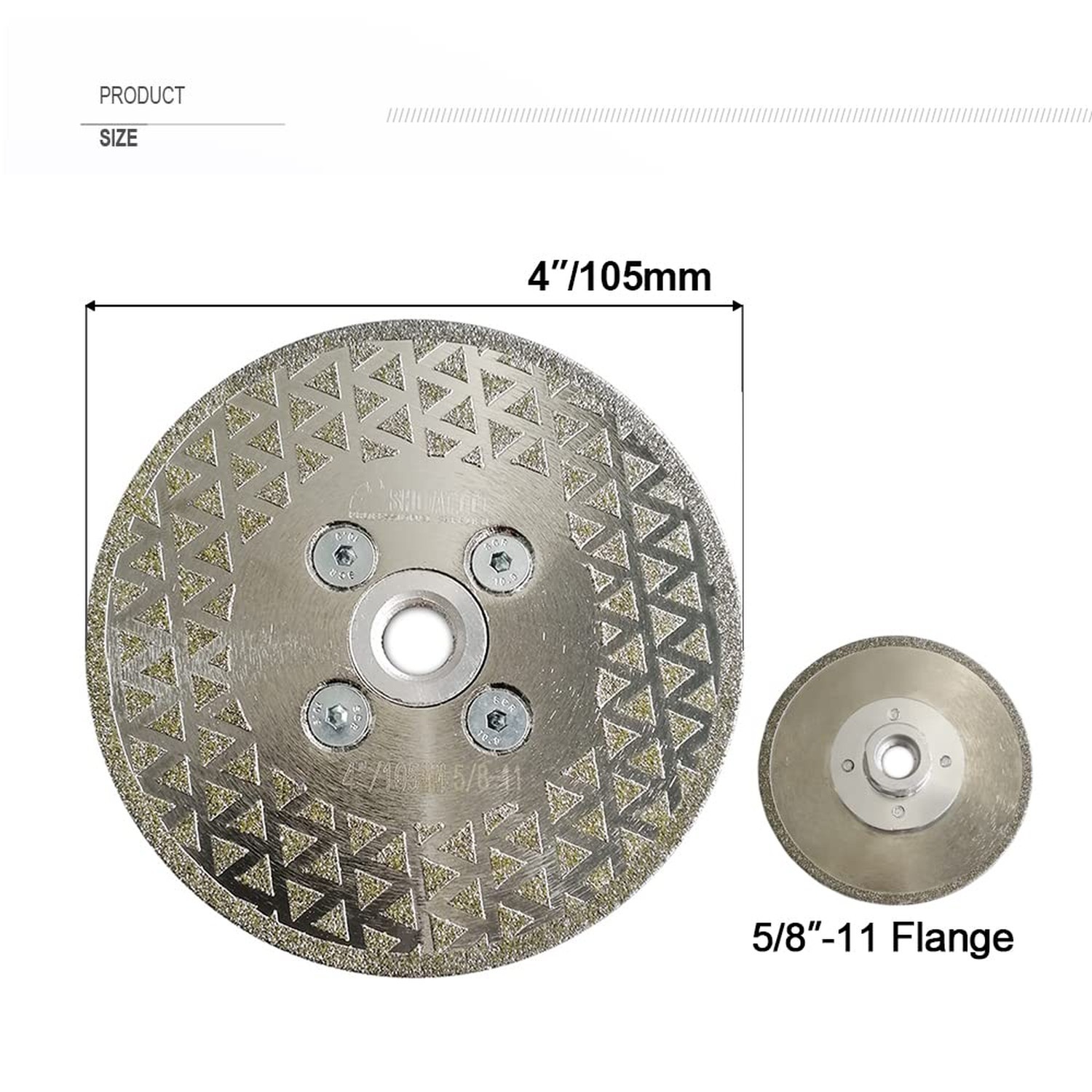 SHDIATOOL 4 Inch Diamond Grinding Disc for Granite Marble Single Side Coated ...