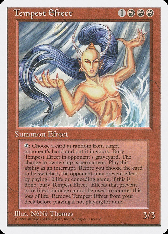 Tempest Efreet [Fourth Edition] Heavily Played