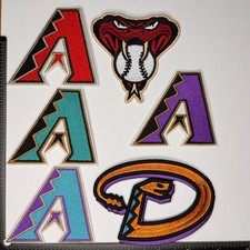 Arizona Diamondbacks "A" Iron /Sew On Embroidered Patch Vintage Throwback