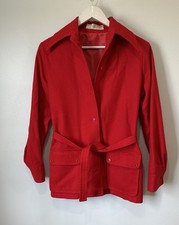 Young Pendleton Vintage 60/70 s 100 Wool Overcoat Red Youth Size 11/12