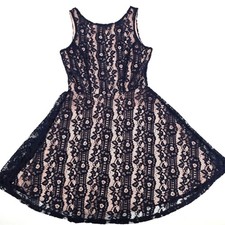 Speechless Navy Lace Women's Dress Size S