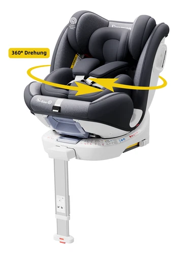 Fourward Grau ISOFIX Autokindersitz Autositz ISOFIX + Stützfuß-Doppelbefestigung - Bild 2 von 8
