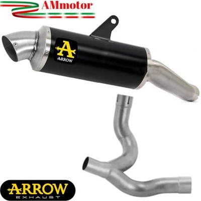 Auspuff Ducati Desert X 950 2025 Arrow Endtopf schwarz Edelstahl Fitting