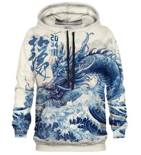 Ocean Wave Azure Dragon Art 3D All Over Print Hoodie - Adult Kid