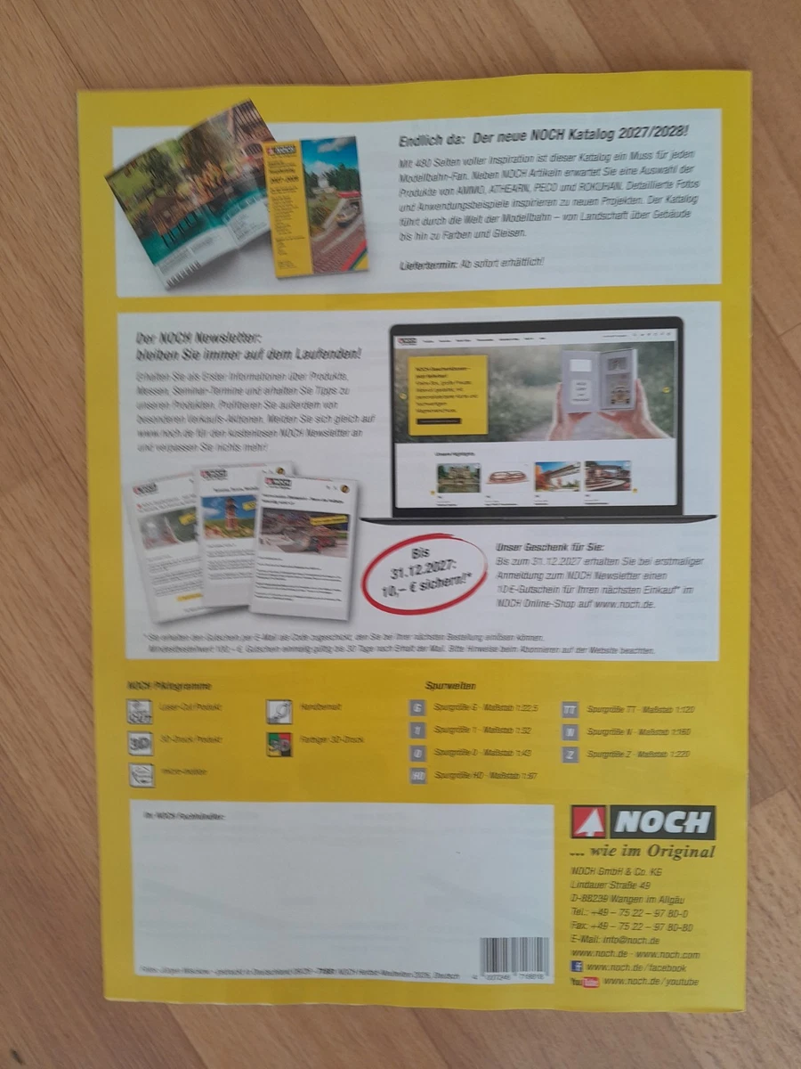 NOCH  Prospekt/Katalog  Herbst-Neuheiten 2026 NEU+Ungelesen! TOP Zustand!