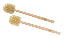 ECOLULU Eco Friendly Toilet Brush, 2 Pack Wood Brush 14 long,