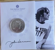2025 John Lennon UK £5 Five Pound  Coin Royal Mint Sealed Pack BUNC
