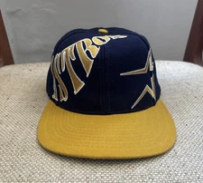 Vintage 90s Twins Enterprise Houston Astros MLB Snapback Hat Wool Blend Big Logo