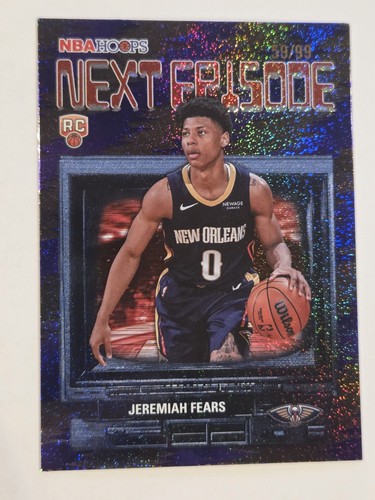 2025-26 Topps NBA Hoops - Jeremiah Fears Next Episode Pixel Burst Purple /99 RC