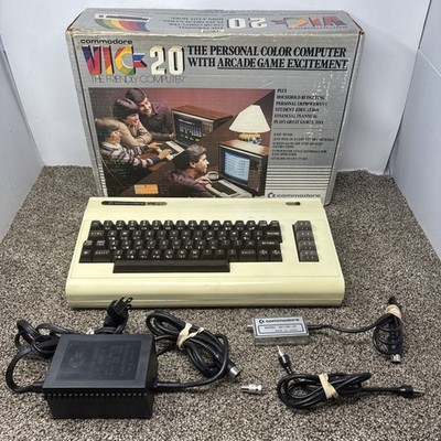 Commodore VIC-20 Vintage Computer System Tested With Original Box W All Cables