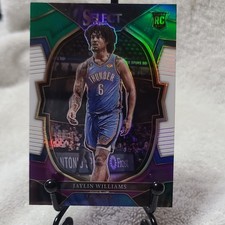 2022-23 Panini Select Jaylin Williams Rookie #99 Green White Purple Prizm