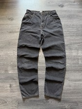 MOSCHINO Mens Vintage Jeans Gray Chino Jeans Piece Sign Y2K