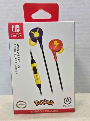 Pokemon Pikachu Blossom Wired Earbuds - NINTENDO Switch [New]