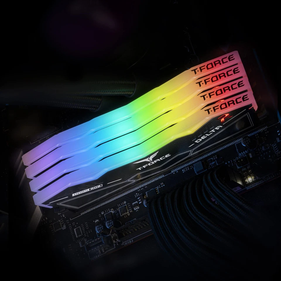 TEAMGROUP T-Force Delta RGB DDR5 32GB Kit (2x16GB) 6400MHz (PC5-51200) CL40 D... - Image 3 of 4