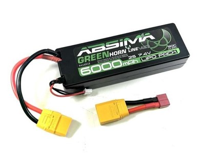 Absima Greenhorn Vol.2 LiPo 2S 7,4V-50C 6000 Hardcase (XT90/T-Plug) #AB4140018