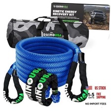 Rhinousa Kinetic Rope Recovery Kit 78in X 30ft - Blue Rhinousa Kinetic Rope Recovery Kit 78in X 30ft - Blue