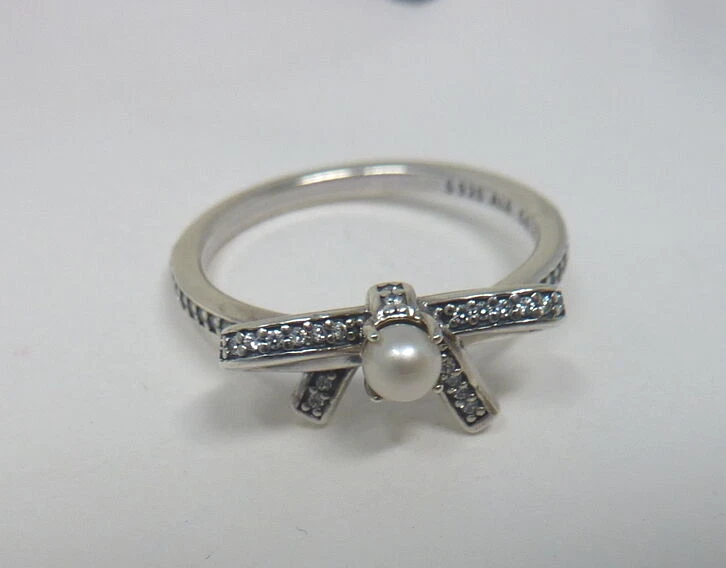 Pandora bow pearl ring sale