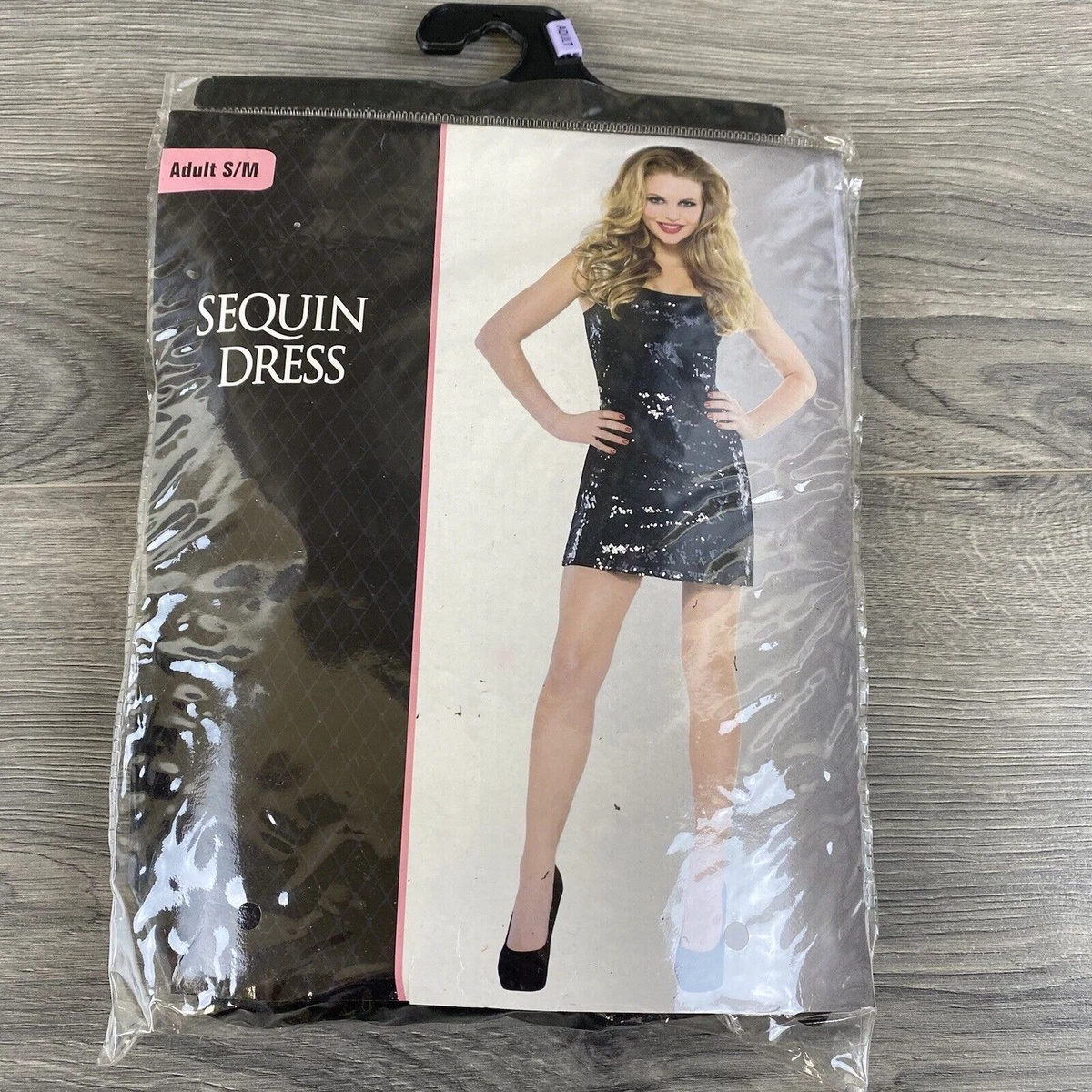 sequin dress adult toy Silver Sequin Short Dress Women's Adult Halloween Costume