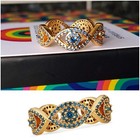 Kurt Geiger Evil Eye Bandring Gr. N US 7 NEU
