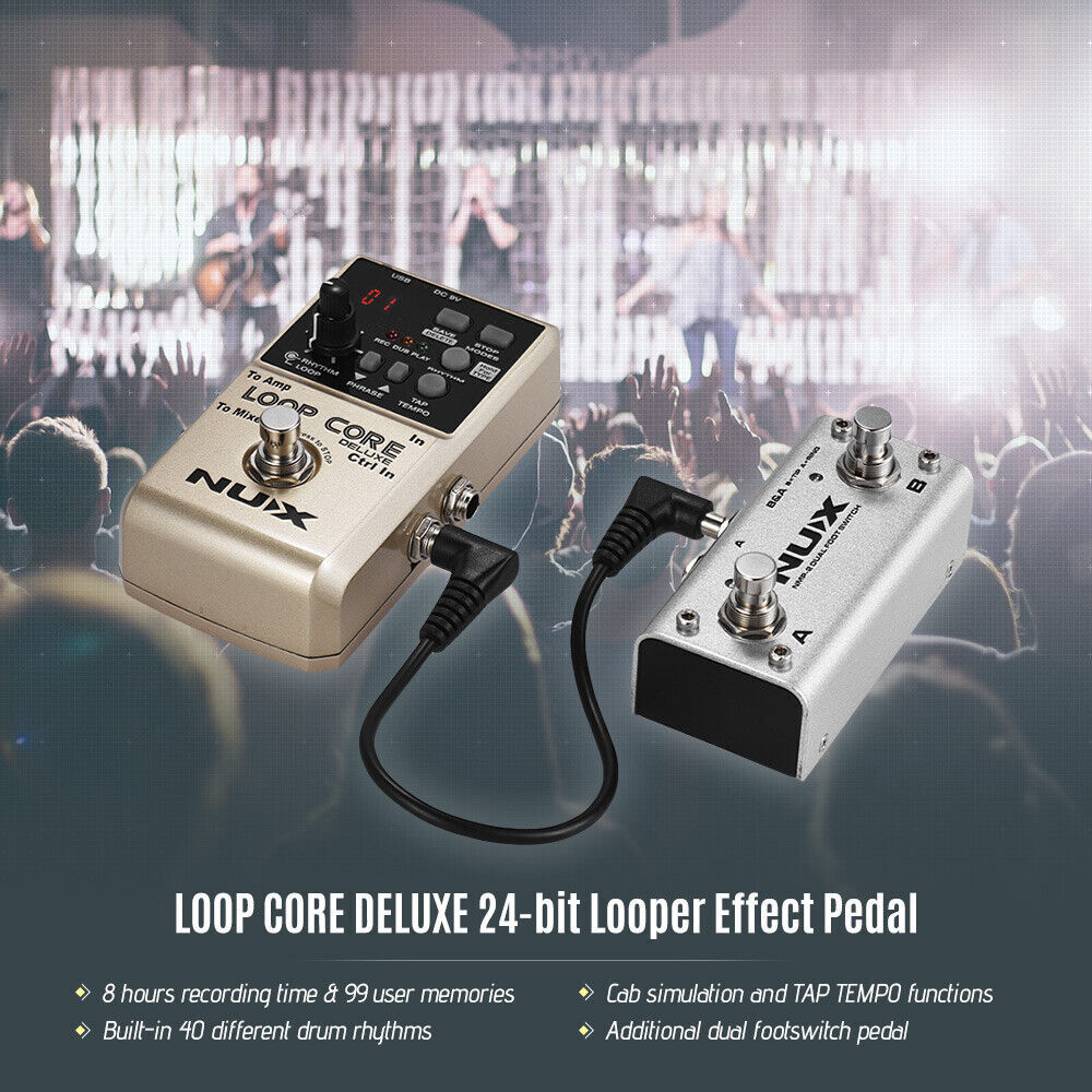 Looper Effect Pedal Electric Guitar Bass Loop Micro Looper Drum Tuner