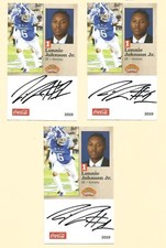 LONNIE JOHNSON JR. Signed/Autographed 2019 SENIOR BOWL CARD Kentucky Wildcats