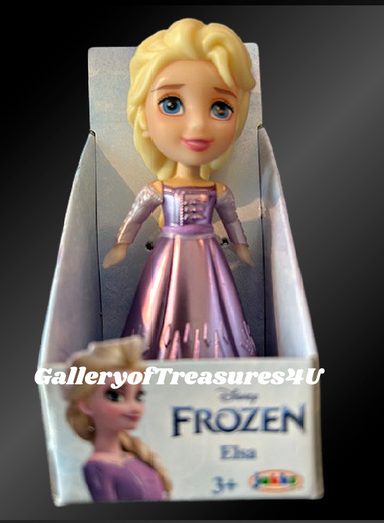 Disney Princess Mini Toddler Doll Metallic Anna Elsa Moana Aurora Mulan Ariel 3"