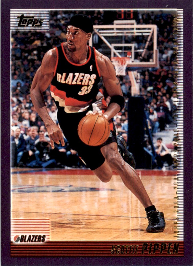 2000-01 Topps Scottie Pippen Portland Trail Blazers #30 NBA