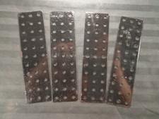 Gilbert Erector LOT of 4 MF- 1" x 5" BASE FLAT PLATE - 1933-34 RESTORED BLACK