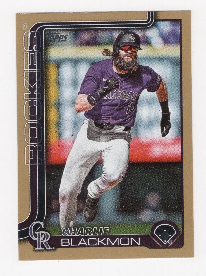 2025 TOPPS SERIES 1 BASEBALL GOLD 1213/2025 CHARLIE BLACKMON ROCKIES #311