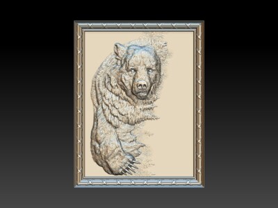 Black Bear models STL files set # 3 - Model for CNC Router Machine