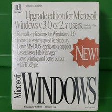 Microsoft Windows 3.1 UPGRADE Edition For Windows 3.0 or 2.X Users 3.5" Disks