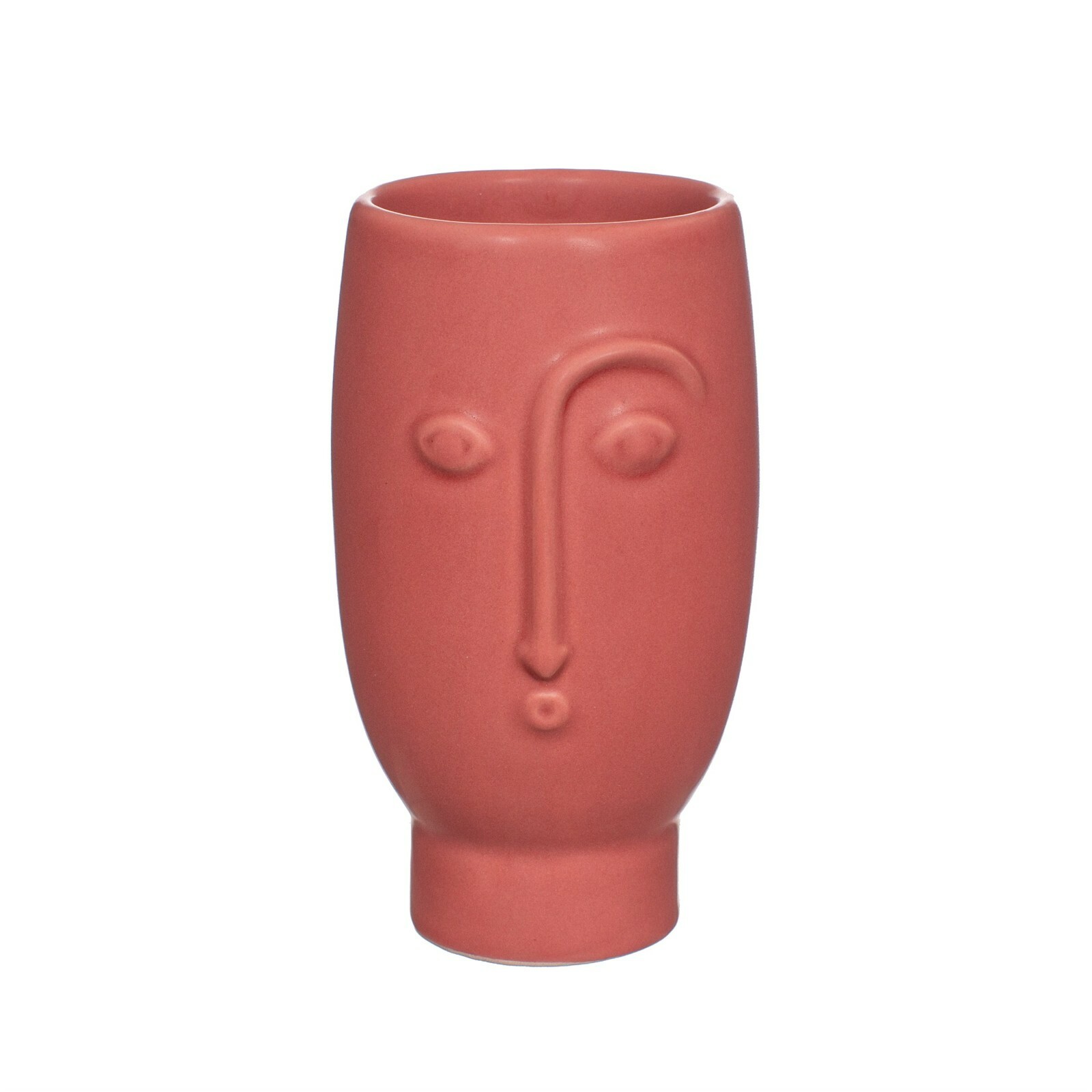 Matte Red Mini Bud Vase Dolomite Face Flower  Sass & Belle Maximalist