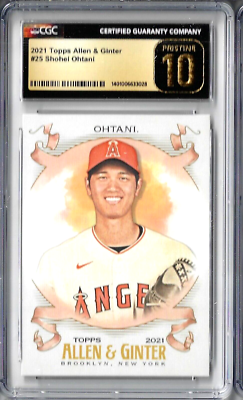 スポーツ選手 2021 Topps Allen&Ginter  FMA-PA 2021 Topps Allen & Ginter Shohei Ohtani Pristine CGC 10 | eBay