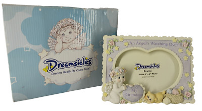 NIB Vtg Dreamsicles An Angels Watching Over Me My Grandma Picture Photo Frame