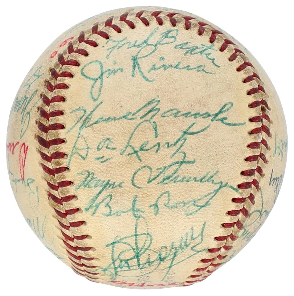 1950's ONL Baseball Signed (27) With Jimmie Foxx Red Barber Heinie Manush (PSA) - Image 3 of 4