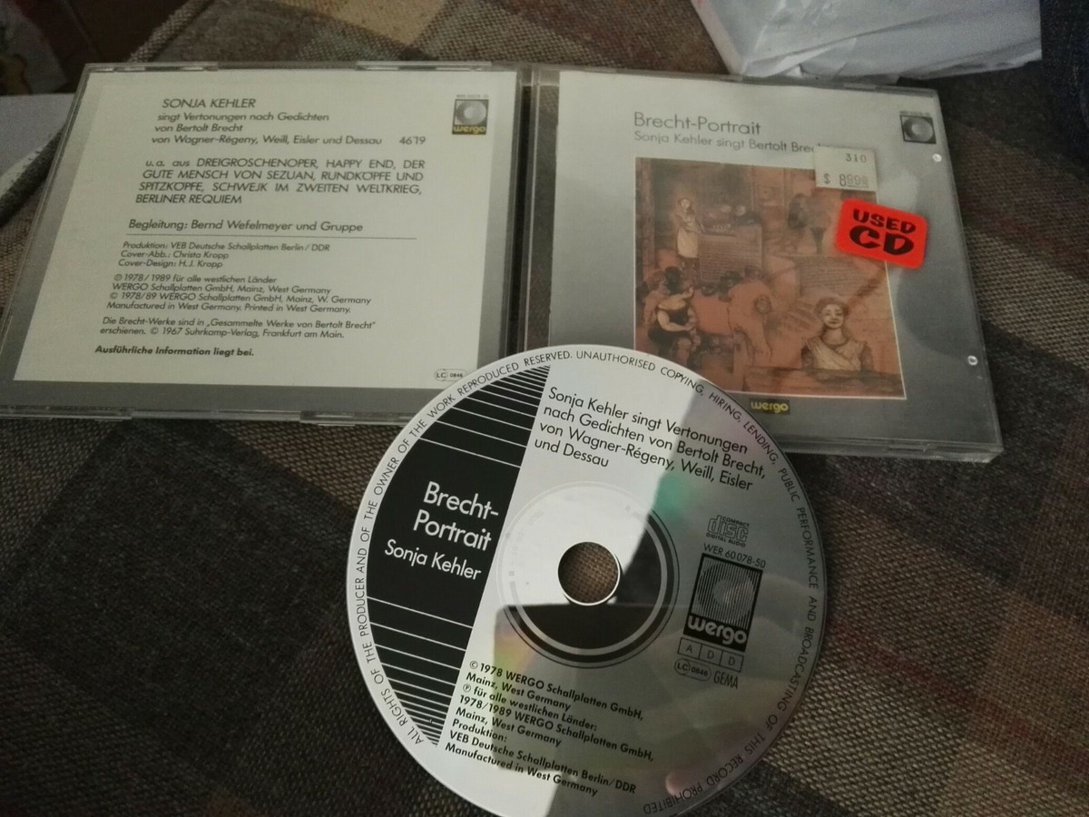 【中古】 Kehler Sings Brecht Kehler ,WefelmeyerandEnsemble Sonja Kehler | CD | Brecht-Portrait (Wergo, 1978/89, & Bernd